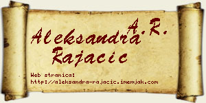 Aleksandra Rajačić vizit kartica
